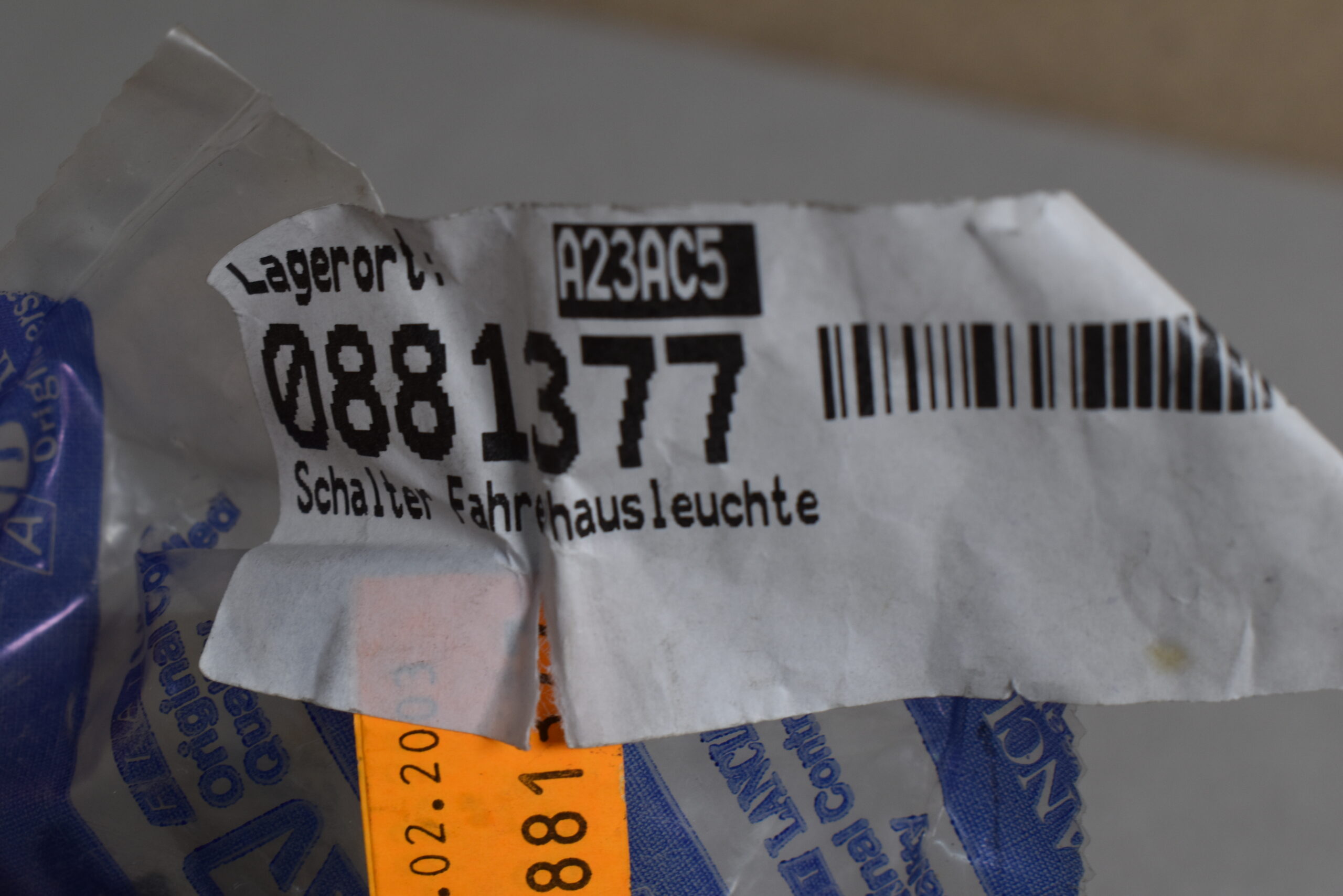 Lancia Schalter Fahrerhausleuchte 0881377