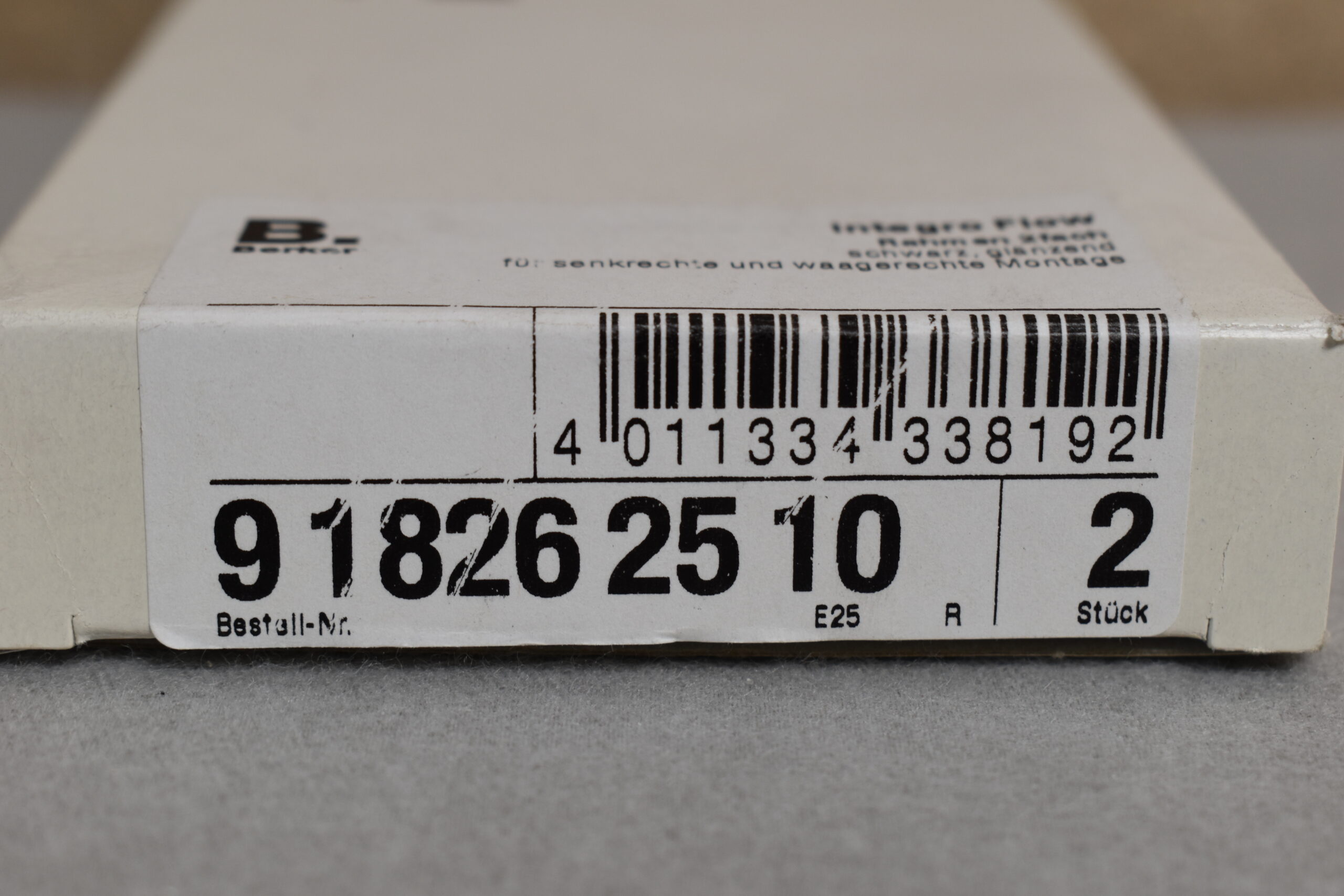 Berker Integro Flow Schalter Abdeckung Rahmen 2fach schwarz glänzend