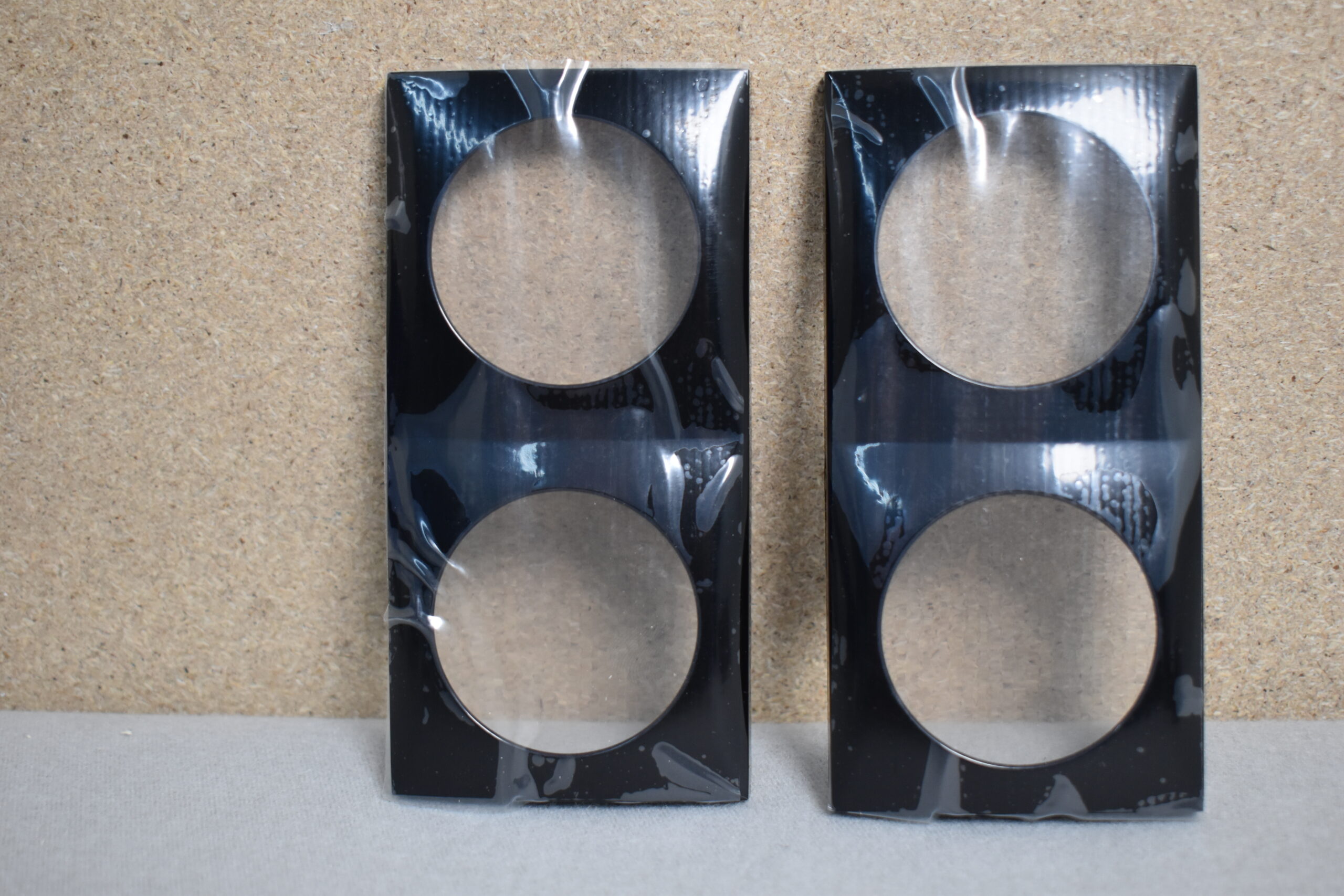 Berker Integro Flow Schalter Abdeckung Rahmen 2fach schwarz glänzend