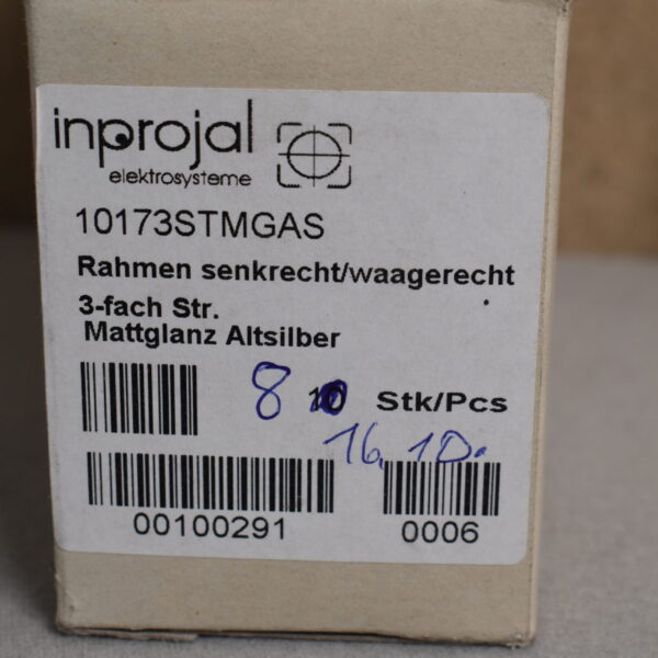 Inprojal Rahmen 3fach Altsilber matt