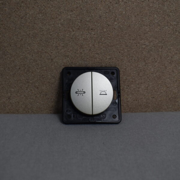 Berker Wippschalter geteilt silber / bronze matt