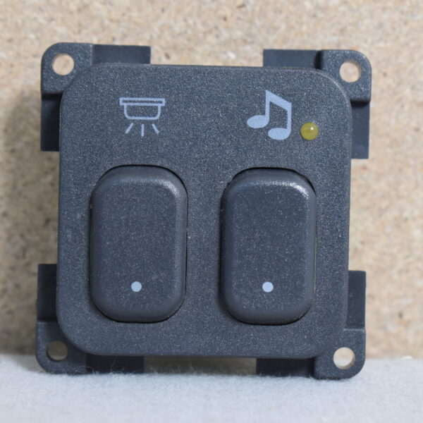 Kippschalter CBE Licht / Musik grau matt