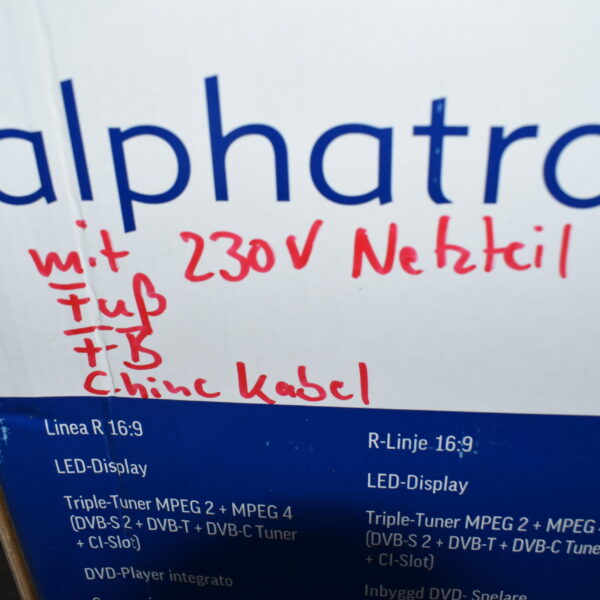 Alphatronics TV Modell: R-19 eWDS 19