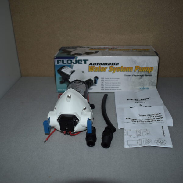Flojet Wasserpumpe mit Adapter und Anleitung Model: R3426501