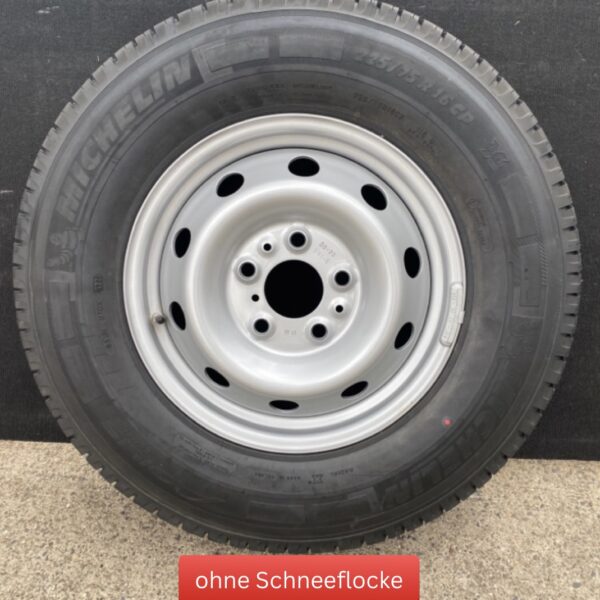 Michelin Agilis Camping Komplettrad , 225/75 R16 CP 116 Q, M+S ET 68 Fiat Ducato