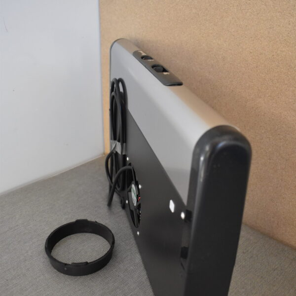 Abluft-Dunstabzugshaube Baraldi Flat 12V, ca. 45x28x5cm, schwarz/silber Wohnmobil