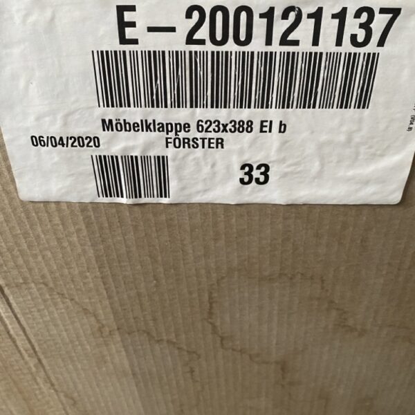 Möbelklappe 623x388 Forster Eiche beige Neu