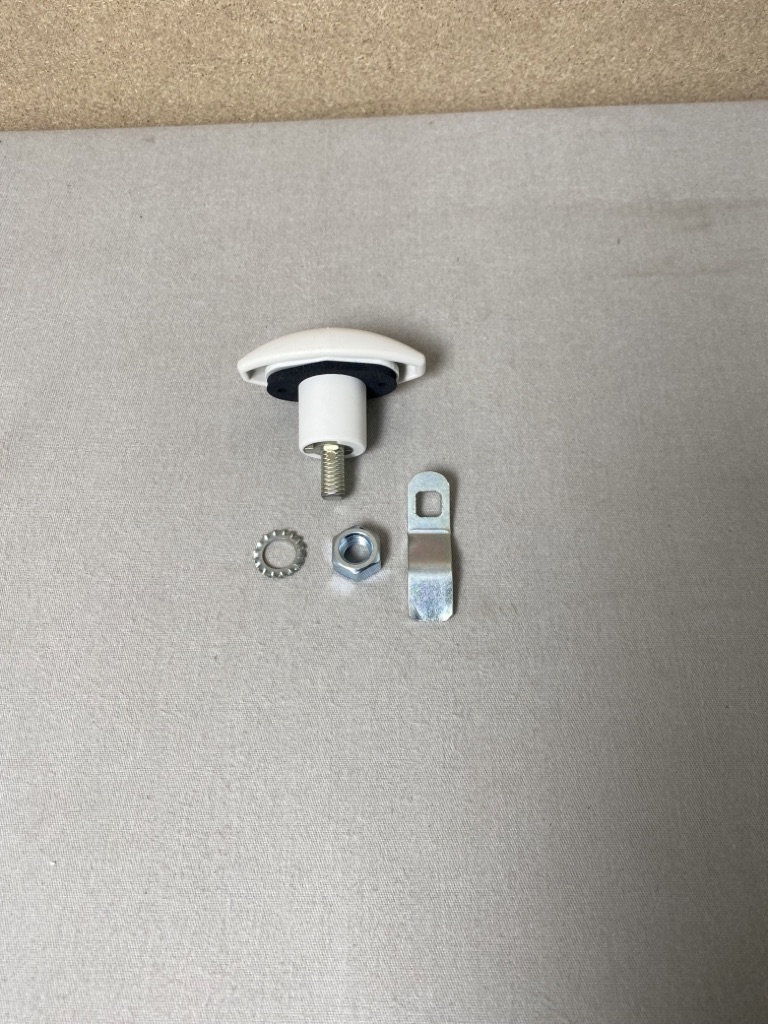 Kofferklappenschloss Klappenschloss bis 32mm weiß