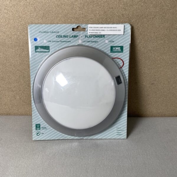 Outdoor Leisure LED Ceiling Lampe silber / grau