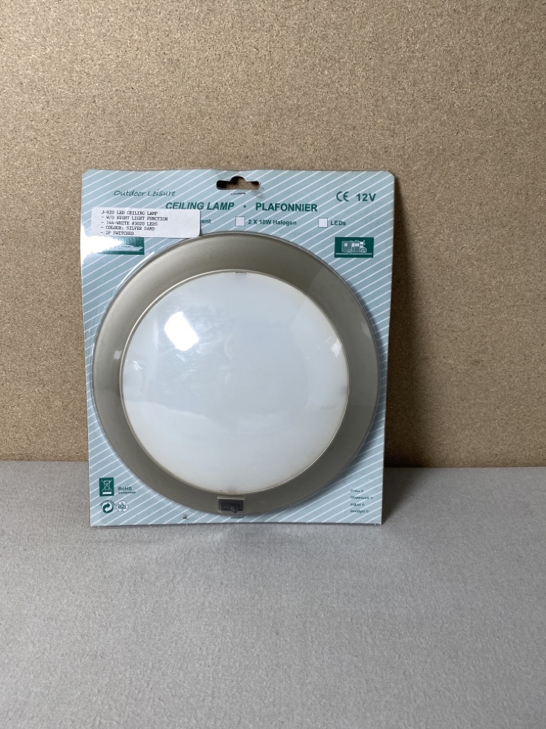 Outdoor Leisure LED Ceiling Lampe silber / Sand