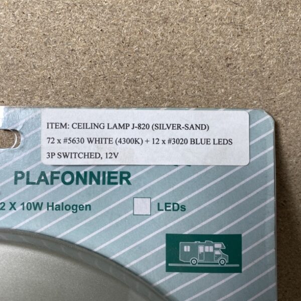 Outdoor Leisure LED Ceiling Lampe silber-Sand