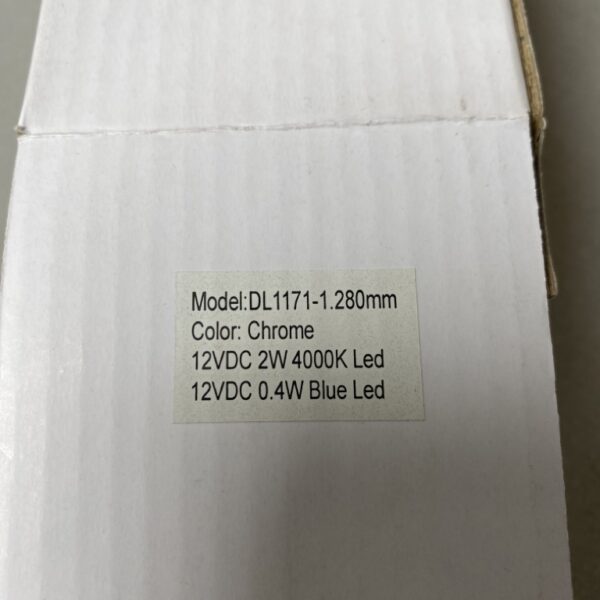 Schwanenhalslampe / Leselampe LED mit USB-Anschluss 28cm Chrome 12 V