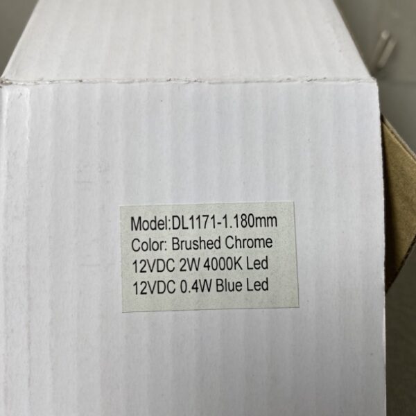 Schwanenhalslampe / Leselampe LED mit USB-Anschluss 18cm Brushed Chrome 12 V