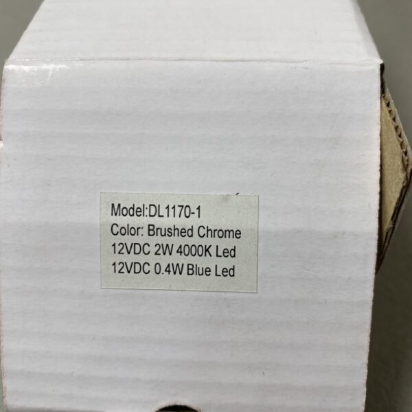 Leselampe LED mit USB-Anschluss 10cm Brushed Chrome 12 V