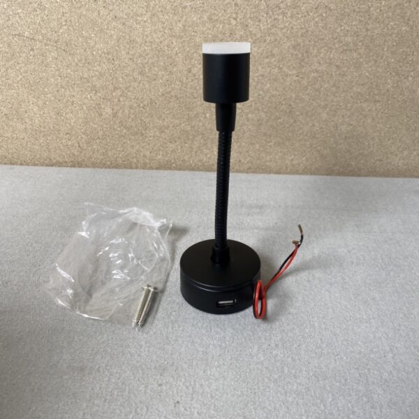 Leselampe LED mit USB-Anschluss 18cm Black 12 V