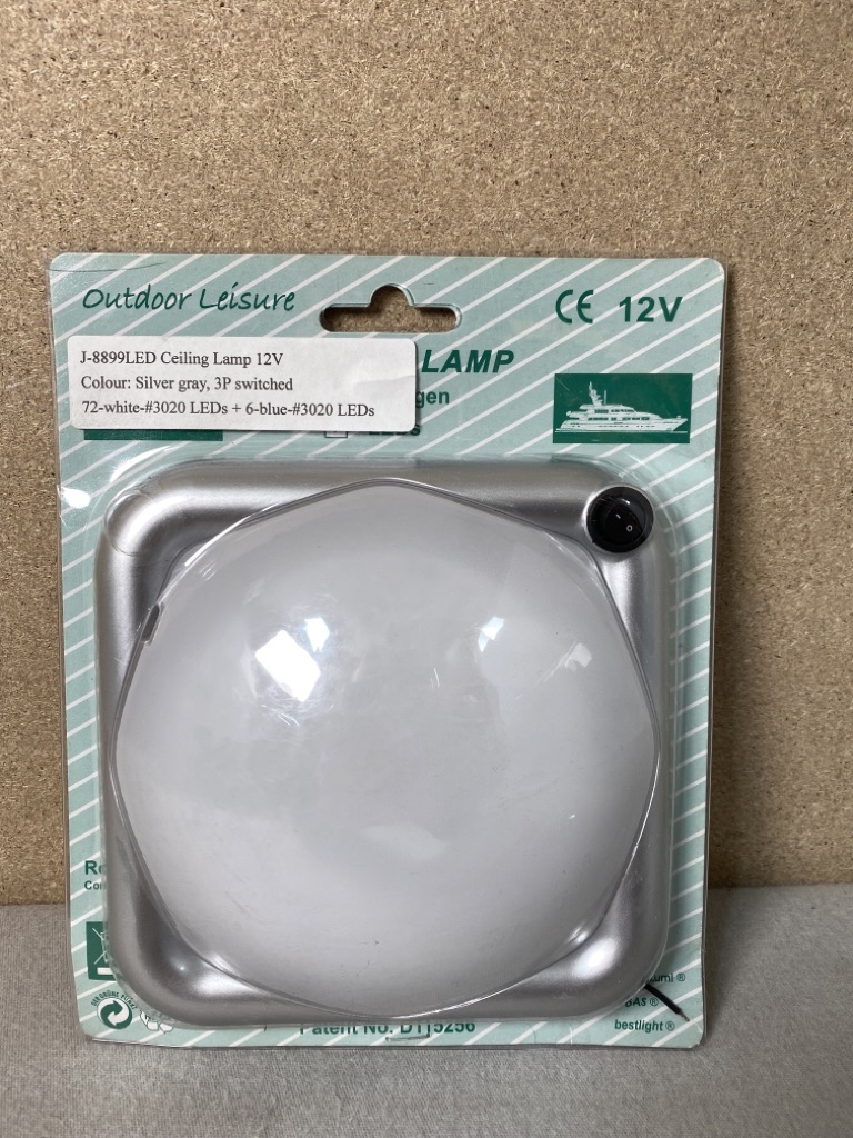 Outdoor Leisure LED Ceiling Lampe 12V Silber / grau