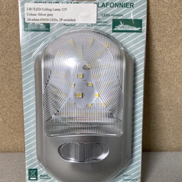 Outdoor Leisure LED Ceiling Lamp 12V Silber / grau