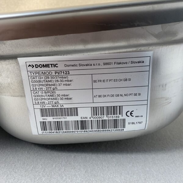 Dometic PI/7123 Kocher-Spülenkombination 3-flammig