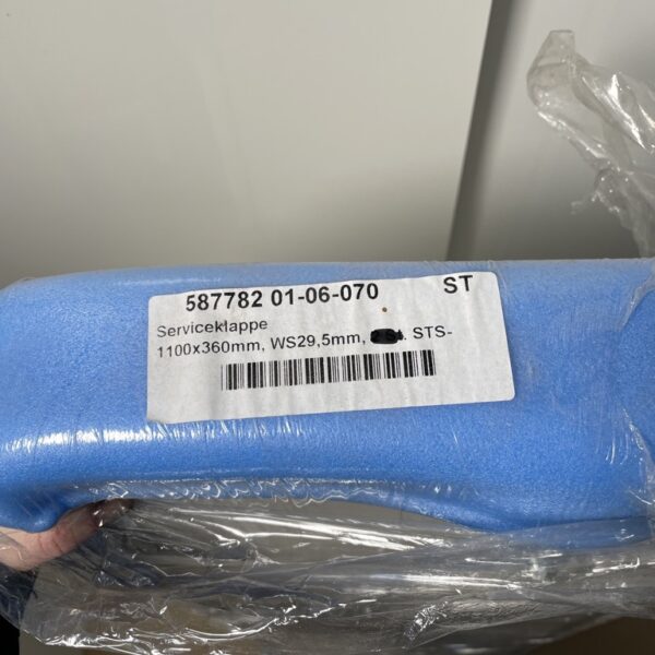 Klappenrahmen, Serviceklappe weiß, ca. 1100 x 360 mm Alu pulverbeschichtet