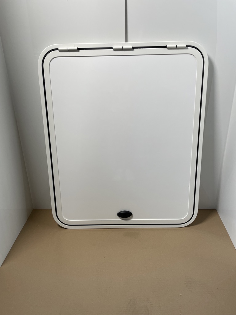 Klappenrahmen, Serviceklappe weiß, 900 x 750 mm, für Wohnmobil