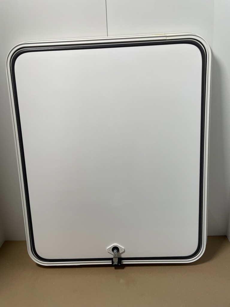 Klappenrahmen, Serviceklappe weiß, 900 x 750 mm, für Wohnmobil – Bild 4