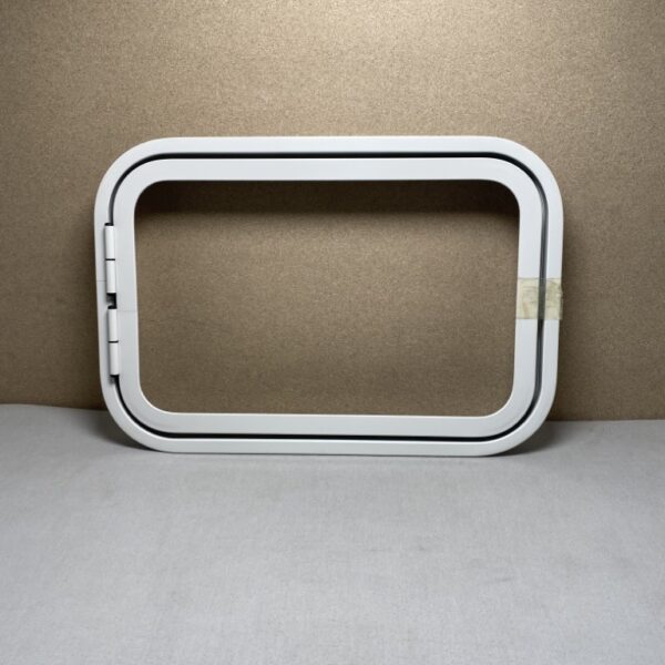 Klappenrahmen für Serviceklappe 370x550mm RAL 9002 Alu pulverbeschichtet