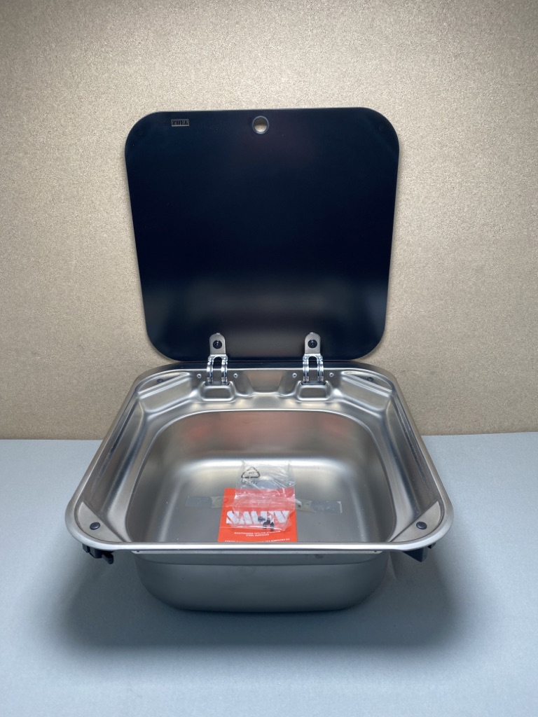 SMEV Waschbecken mit Glasabdeckung für Wohnmobil – Bild 3
