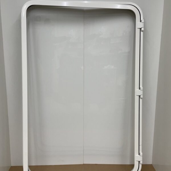 Klappenrahmen für Serviceklappe 800x1205 RAL 9010 Alu pulverbeschichtet