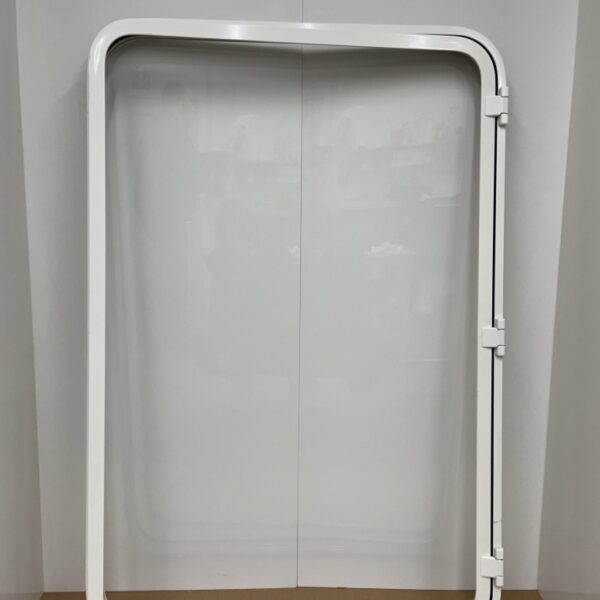 Klappenrahmen für Serviceklappe 800x1205 RAL 9010 Alu pulverbeschichtet