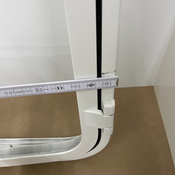 Klappenrahmen für Serviceklappe 800x1205 RAL 9010 Alu pulverbeschichtet