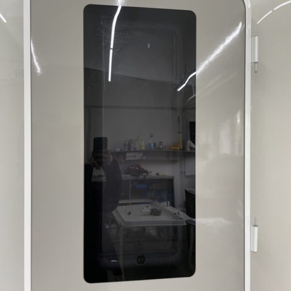 Aufbautür mit Rahmen Wohnmobil, weiß/grau