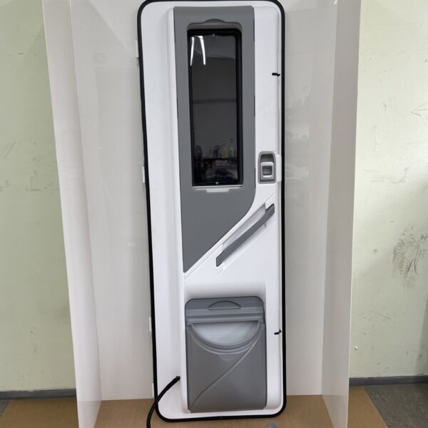 Aufbautür mit Rahmen Wohnmobil, weiß/grau