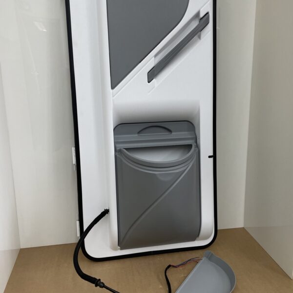 Aufbautür mit Rahmen Wohnmobil, weiß/grau