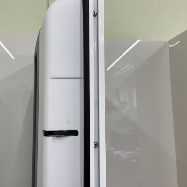 Aufbautür mit Rahmen Wohnmobil, weiß/grau