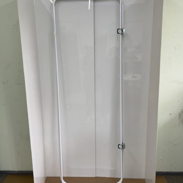 Aufbautür mit Rahmen Wohnmobil, weiß/grau