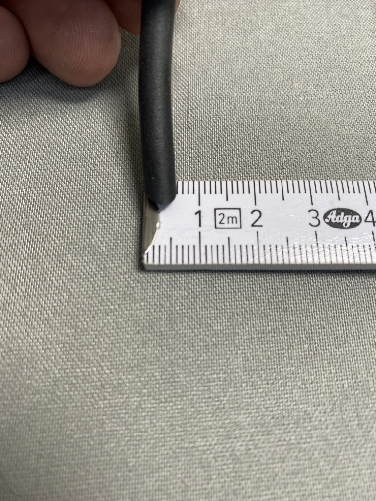 Rundriemen / Moosgummi Dichtung, schwarz, Durchmesser 6mm 10m