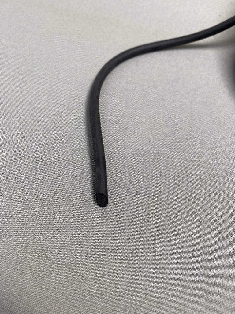 Rundriemen / Moosgummi Dichtung, schwarz, Durchmesser 6mm 10m