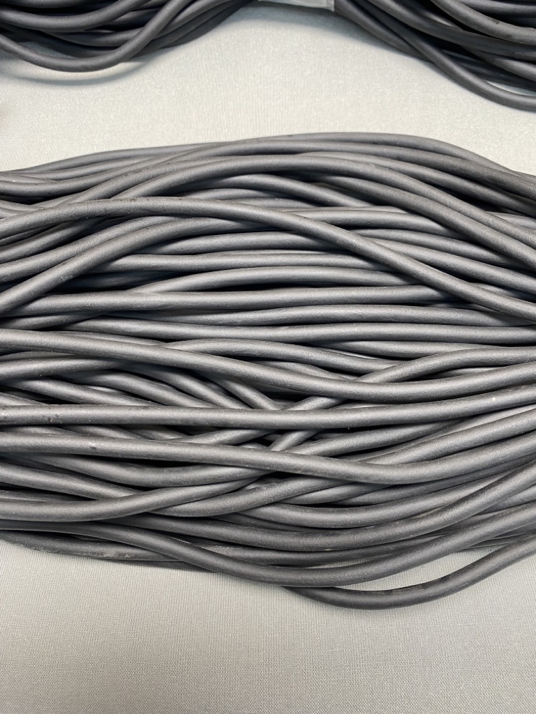 Rundriemen / Moosgummi Dichtung, schwarz, Durchmesser 6mm 10m