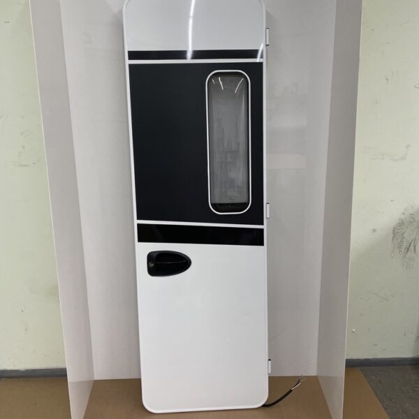 Tegos Aufbautür ohne Rahmen Wohnmobil, weiß/grau