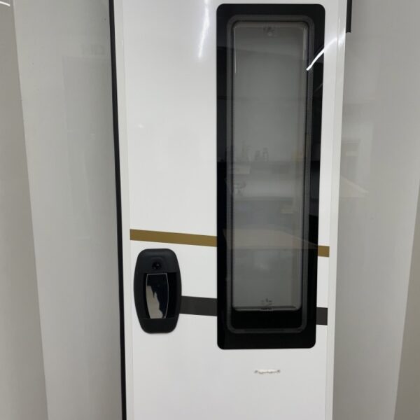 Hartal Aufbautür 190x60cm für Wohnmobil, weiß/grau