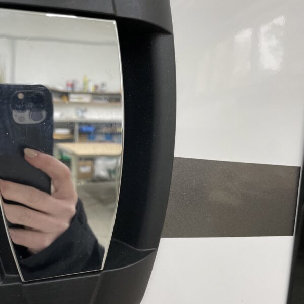 Hartal Aufbautür 190x60cm für Wohnmobil, weiß/grau