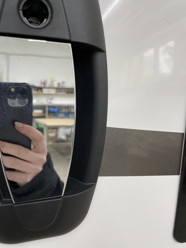 Hartal Aufbautür 190x60cm für Wohnmobil, weiß/grau