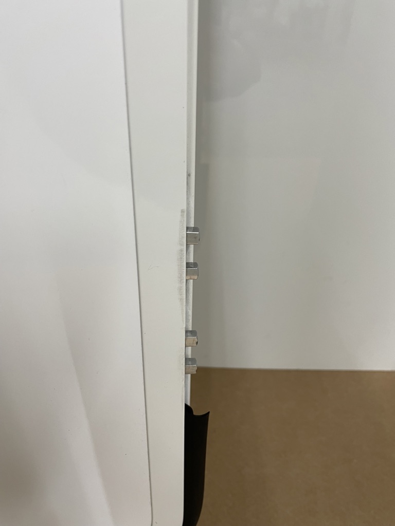 Hartal Aufbautür 190x60cm für Wohnmobil, weiß/grau