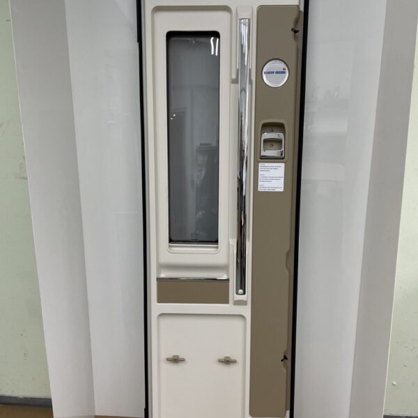 Hartal Aufbautür 190x60cm für Wohnmobil, weiß/grau