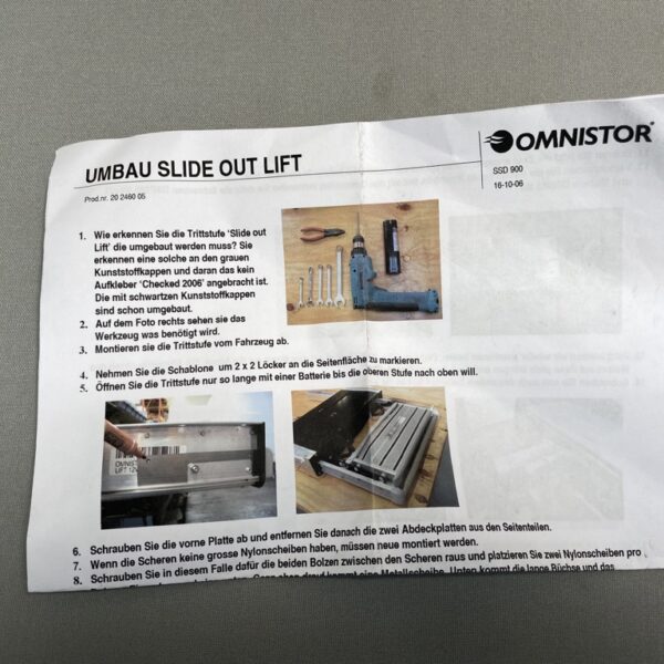 Alternative view of Umbausatz Slide Out Lift für Trittstufe Omnistor, Wohnmobil