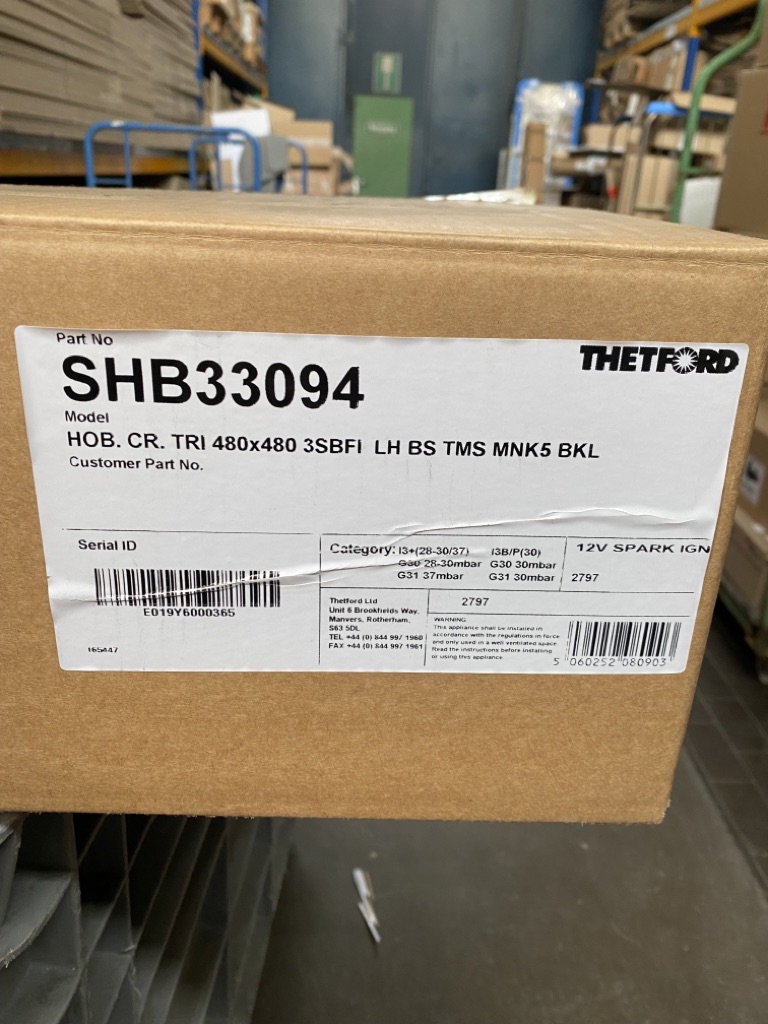 Thetford Gaskocher SHB 33094, 3-flammig, gebraucht