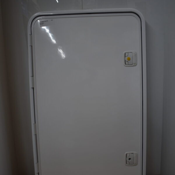 Serviceklappe weiß 750 x 1220 mm,  RAL 9010 Alu pulverbeschichtet