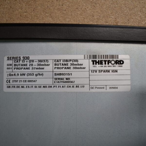 Thetford Series 930 Eura Mobil Gaskocher, 3-flammig