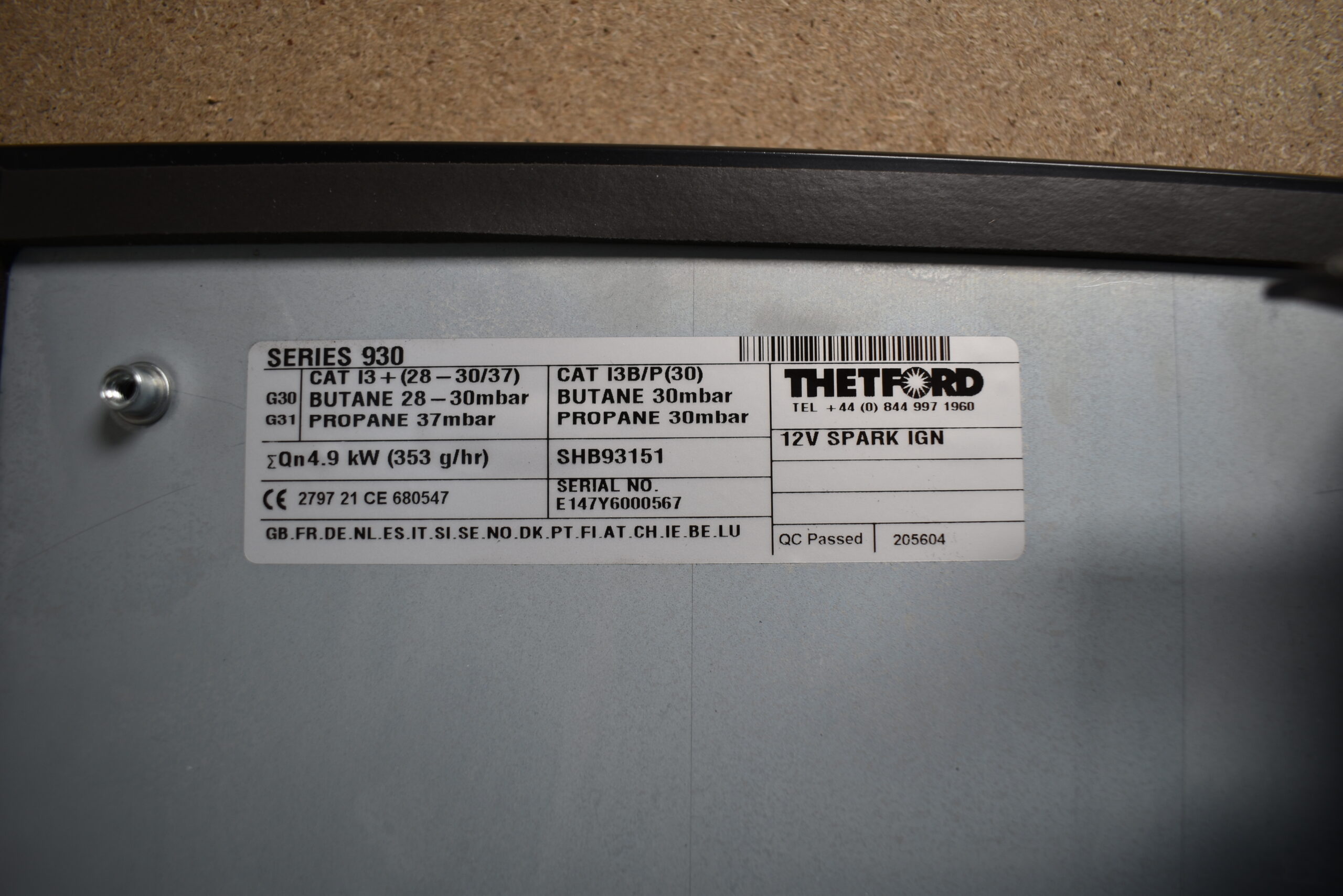 Thetford Series 930 Eura Mobil Gaskocher, 3-flammig