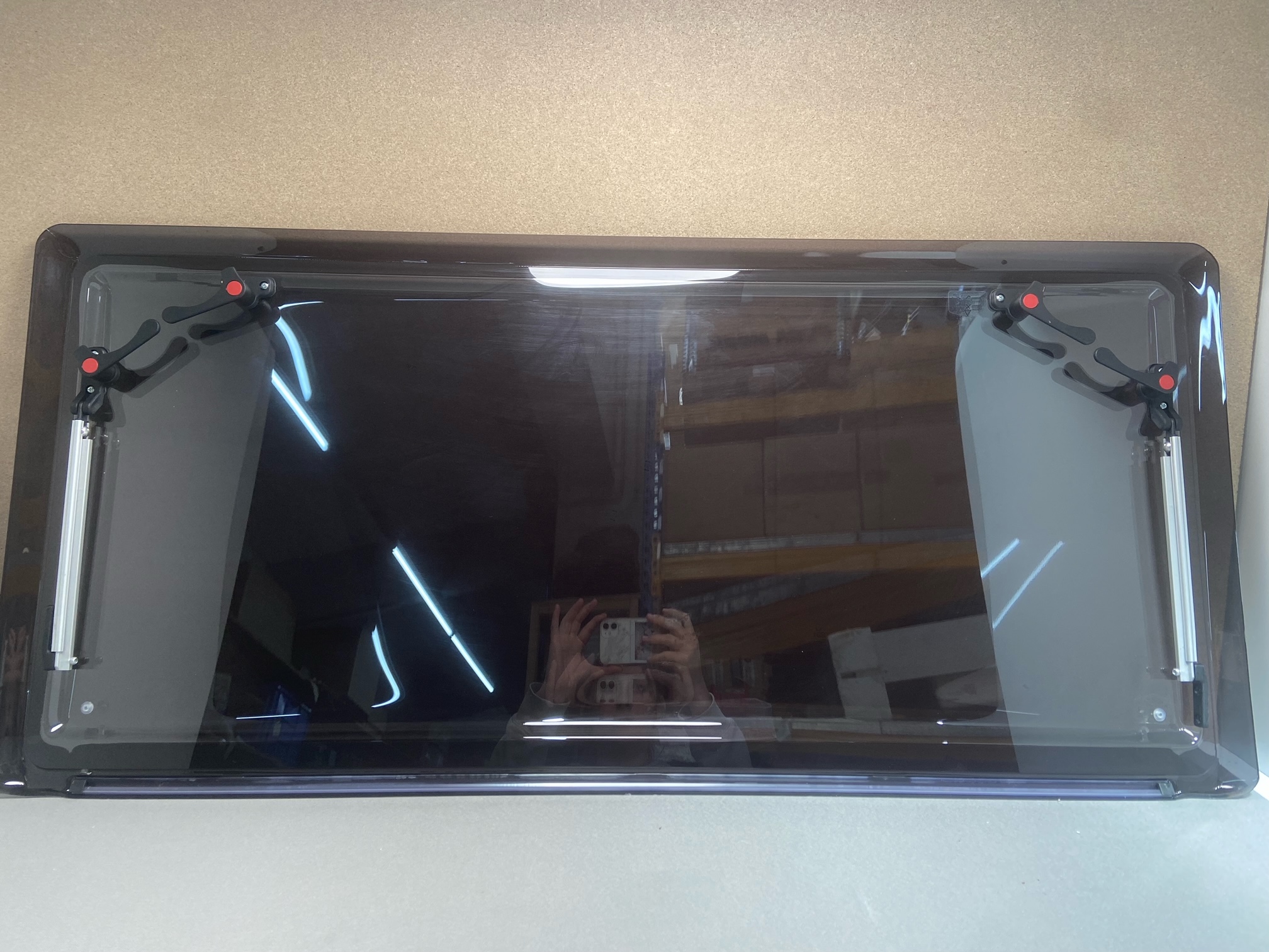 Plastoform Ersatzscheibe Schwarz getönt 1000x40mm, 43R-012458